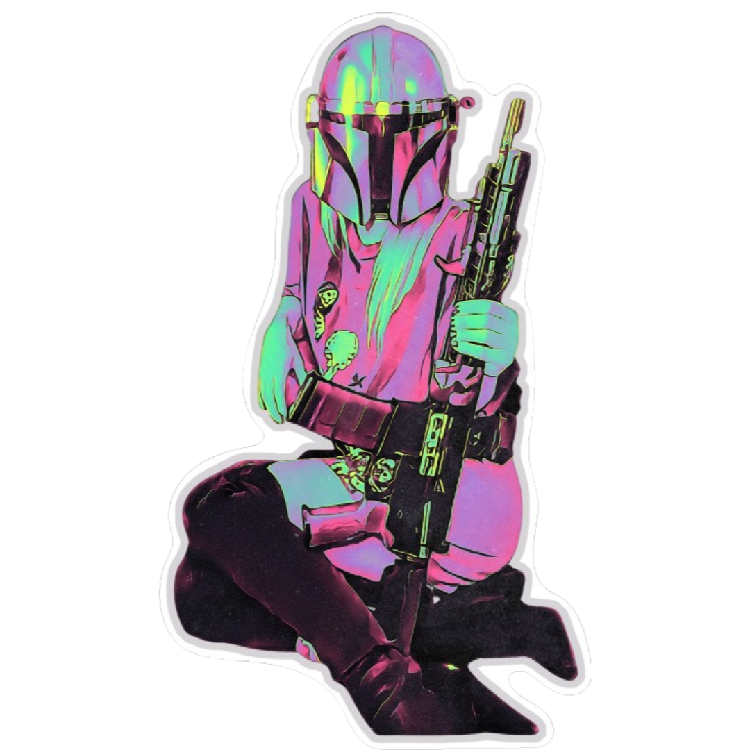 The Mandahoerian Sticker