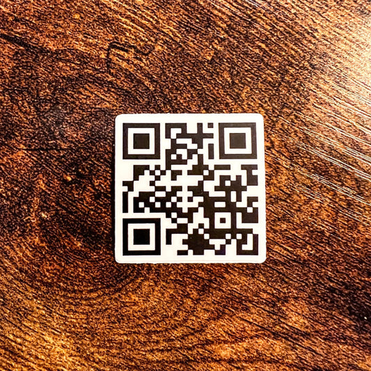 Sit On My Face QR Code Sticker