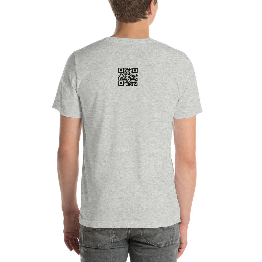 East Ass, Sling Brass, Aim Center Mass with Sit On My Face QR Code T-Shirt