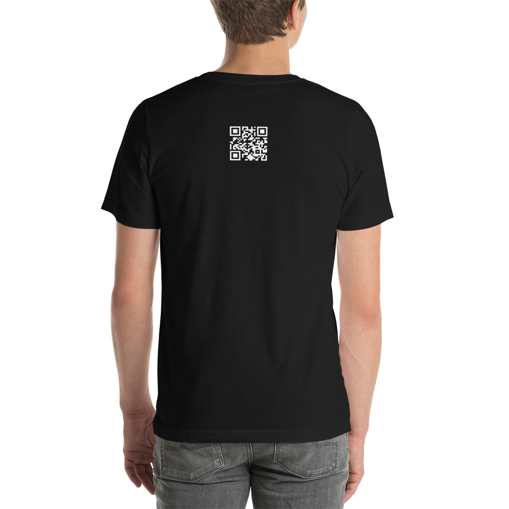 East Ass, Sling Brass, Aim Center Mass with Sit On My Face QR Code T-Shirt