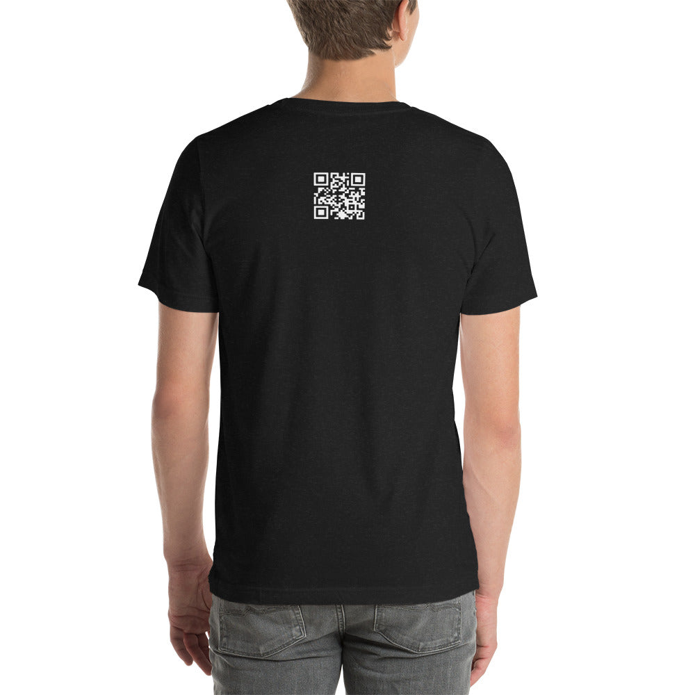 East Ass, Sling Brass, Aim Center Mass with Sit On My Face QR Code T-Shirt