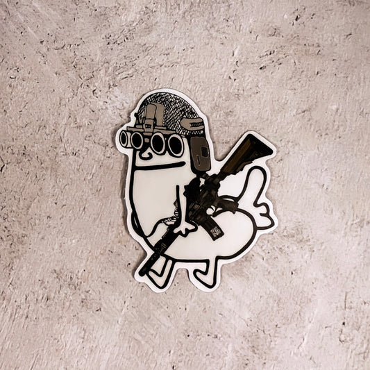Tactical Dickbutt Sticker