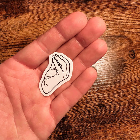 Italian Hand Gesture Sticker