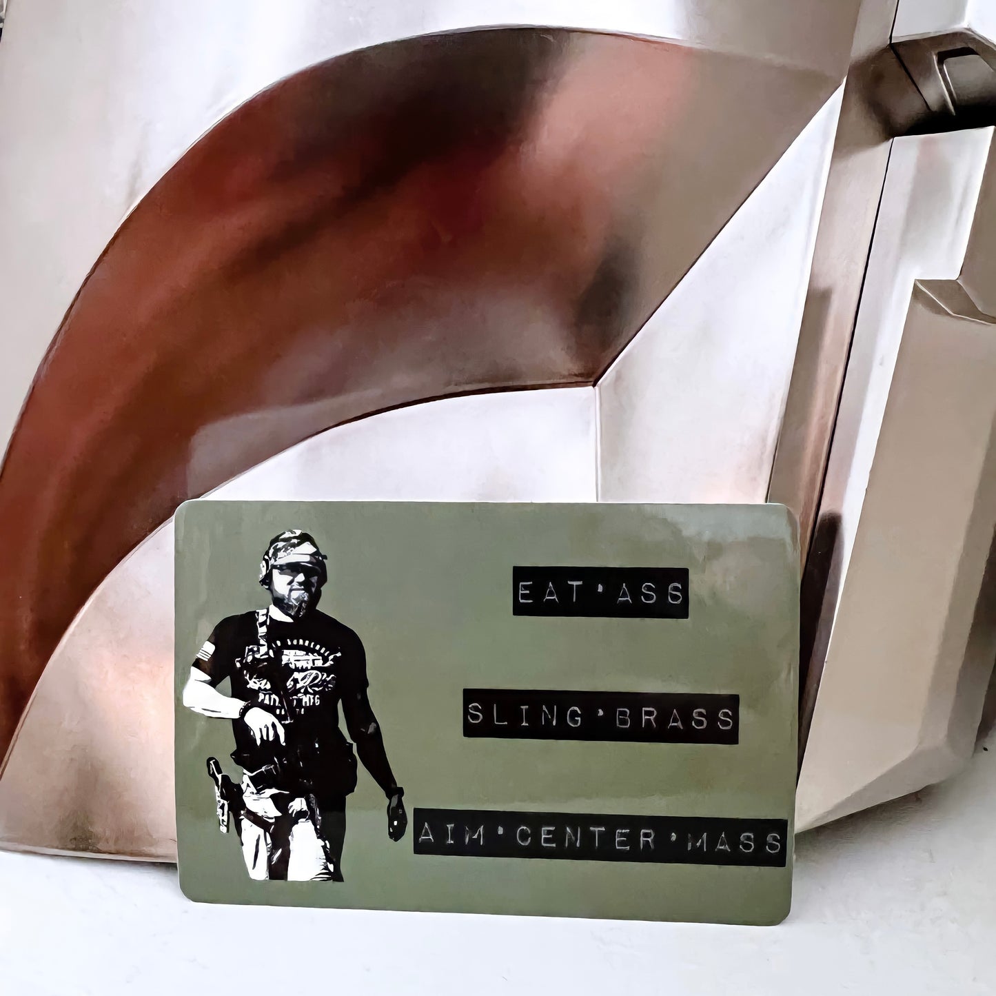 Eat Ass Sling Brass Aim Center Mass Sticker