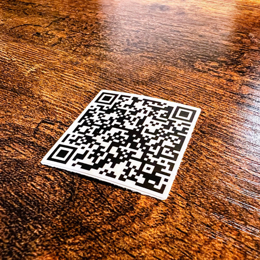 Break My Back Like A Glow Stick Daddy QR Code Sticker