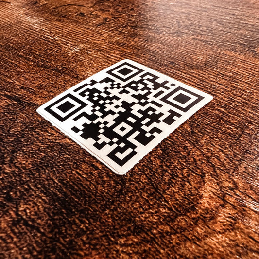 Sit On My Face QR Code Sticker