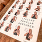 Italian Popular Gestures Poster